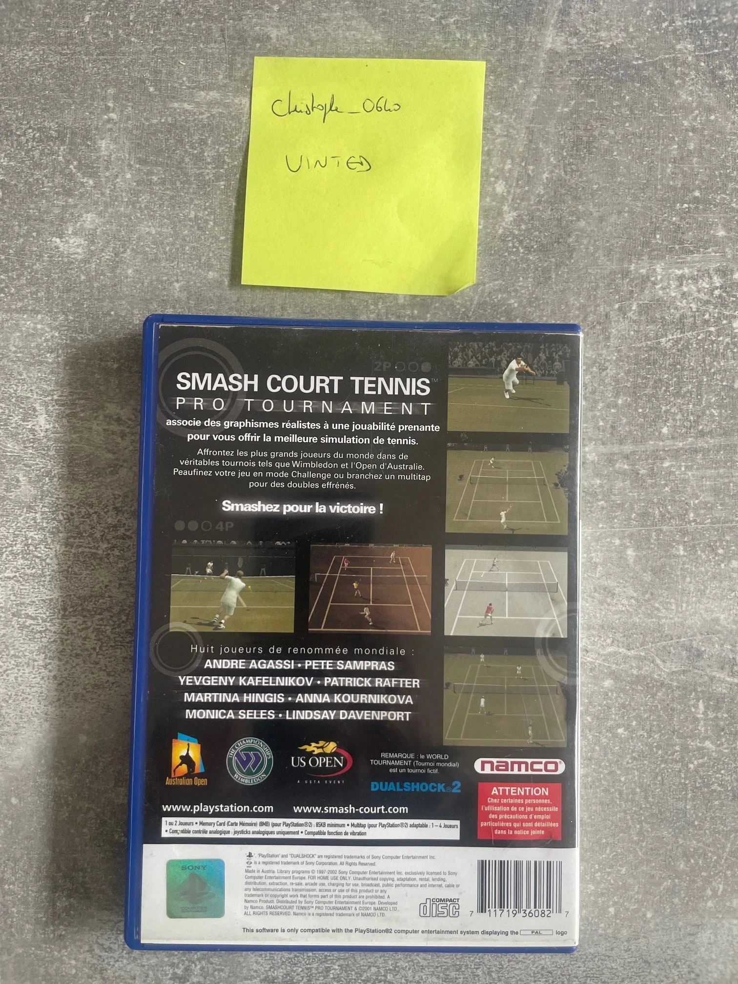 Jogo Smash Court Tennis para Sony PS2 / Playstation 2 em francês. – photo 3